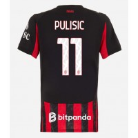 Stroje piłkarskie AC Milan Christian Pulisic #11 Koszulka Podstawowej dla damskie 2025-26 Krótki Rękaw